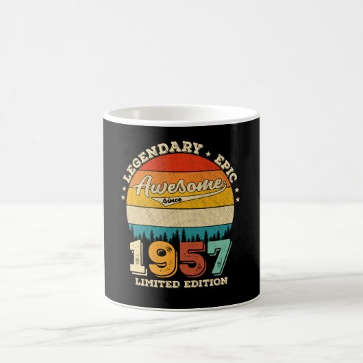 Mug 68 Ans Anniversaire 1957 Magnifique 68e anniversai (Centre)