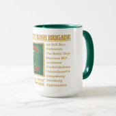 Mug 69e régiment, brigade irlandaise (BH) (Devant droit)