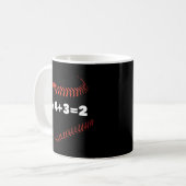 Mug 6+4+3=2 Double Play Baseball Player Gift Baseball (Devant gauche)