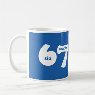 Mug 6 7 avec le nombre gaélique 6 sia et 7 seachd