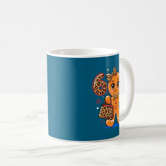Mug 6 7 Christmas Leopard Gingerbread  (Devant droit)