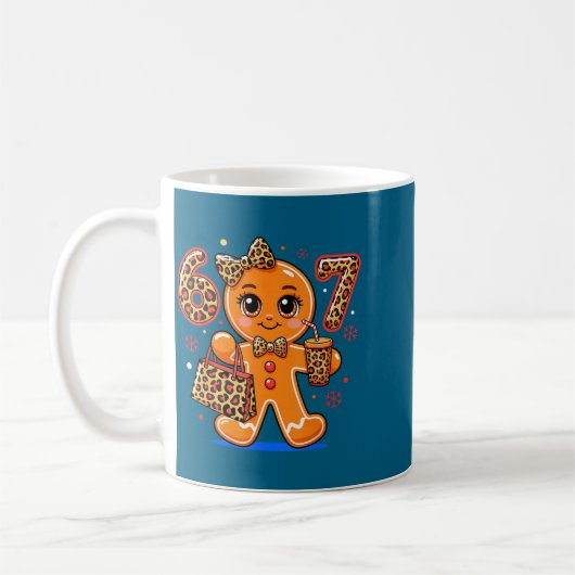 Mug 6 7 Christmas Leopard Gingerbread  (Gauche)
