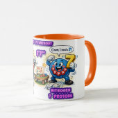 Mug 6’7” Éléments de chimie vitaux pour la survie (Devant droit)