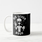 Mug 6 7 Funny 67 Six Seven Alien Bruh Hand Boys Gen Al (Gauche)