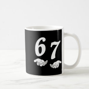 Mug 6 7 gen alpha argot drôle six sept mains 67 mème