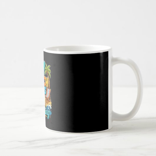 Mug 6 7 jours de plage et ça continue drôle de plage é (Droite)