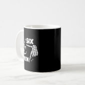 Mug 6 7 Meme Funny Skeleton Hands Halloween Couples Si (Devant gauche)