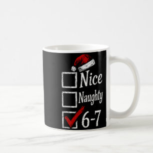 Mug 6-7 Meme Gentil Vilain 67 Noël Brain Rot Drôle