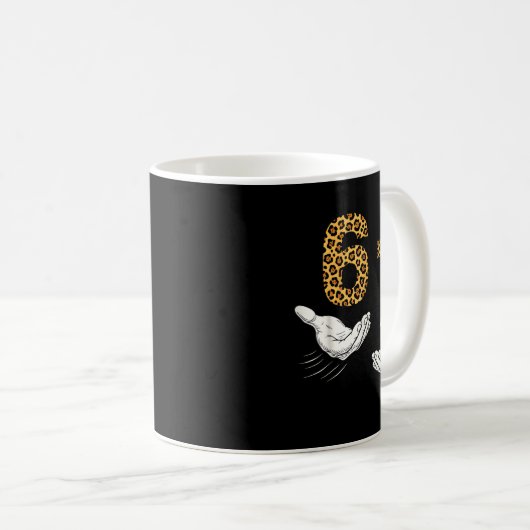Mug 6-7 Meme Leopard Cheetah Cool Six-seven Funny  (Devant droit)