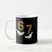 Mug 6-7 Meme Leopard Cheetah Cool Six-seven Funny (Gauche)