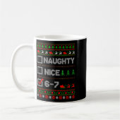 Mug 6-7 Meme Nice Naughty 67 Christmas Brain Rot Funny (Gauche)