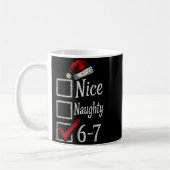 Mug 6-7 Meme Nice Naughty 67 Christmas Brain Rot Funny (Gauche)