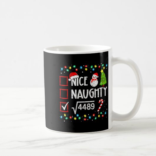 Mug 6 7 Meme Nice Naughty 67 Christmas Brain Rot Funny (Droite)