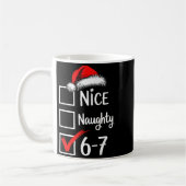 Mug 6-7 Meme Nice Naughty 67 Christmas Brain Rot Funny (Gauche)