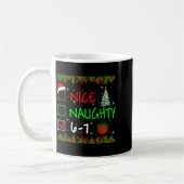 Mug 6-7 Meme Nice Naughty 67 Christmas Santa Says  (Gauche)