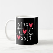 Mug 6 7 Mème Six Sept 67 Drôle Xoxo Jeu Saint-Valentin (Gauche)