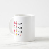Mug 6 7 Mème Six Sept Saint-Valentin 67 Faites Le Calc (Devant gauche)