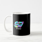 Mug 6 7 Mème Six Sept Sungles Gen Alpha Drôle Design (Gauche)