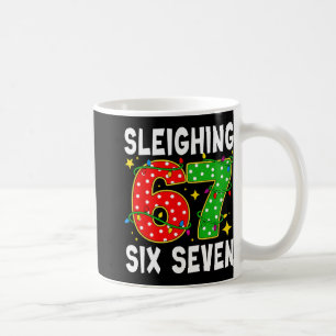 Mug 6 7 Noël 67 Bruh Père Noël dévalant Six Sept Ch