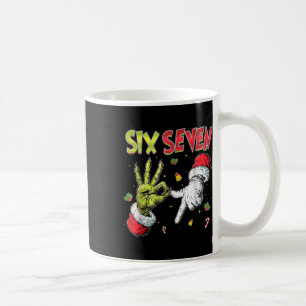 Mug 6 7 Six Sept Hand Gen Z Alpha Meme Argot Noël Chr
