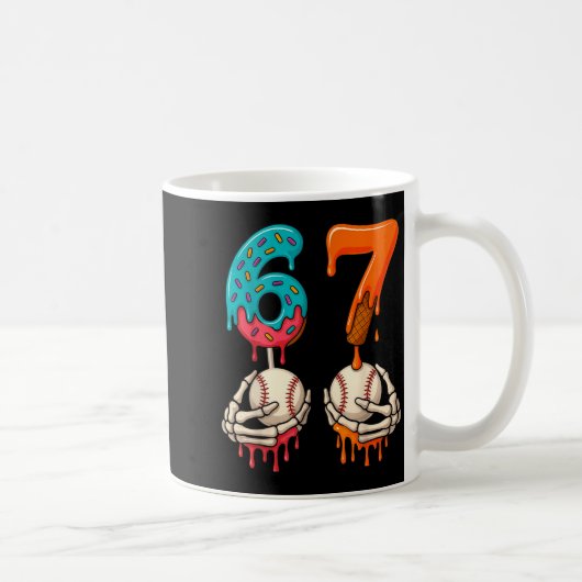 Mug 6 7 Six Seven Baseball Meme Gen Z Alpha Slang Boys (Droite)