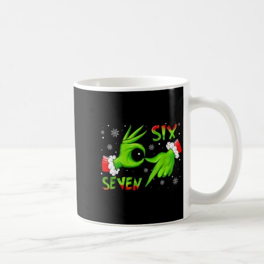 Mug 6 7 Six Seven Main Génération Z Alpha Argot Meme N (Droite)