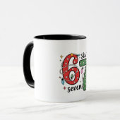 Mug 6 7 Six Seven Main Génération Z Alpha Meme Argot N (Devant gauche)