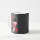 Mug 6 7 Valentine Six Seven Meme Coquette Bow Hearts (Devant gauche)