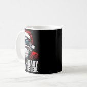 Mug 6 7 Visage de Père Noël Six Sept Meme Drôle 67 Noë (Devant gauche)