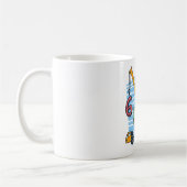 Mug 6 ans 6e anniversaire grue mobile Dinosaur (Gauche)
