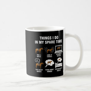 Mug 6 choses que je fais pendant mon temps libre - Équ