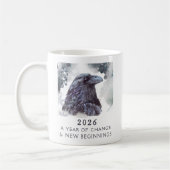Mug 6. Corbeau 2026 Année de Changement Intention Puis (Gauche)