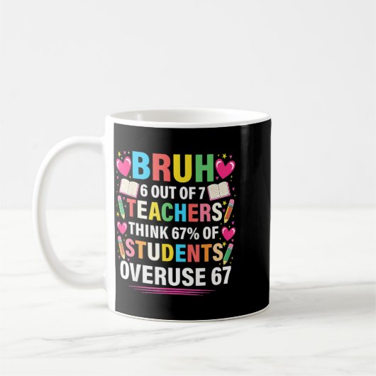 Mug 6 Out Of 7 Teachers Think 67% Of Students Overuse  (Gauche)