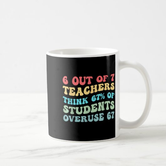 Mug 6 Out Of 7 Teachers Think 67% Of Students Overuse  (Droite)