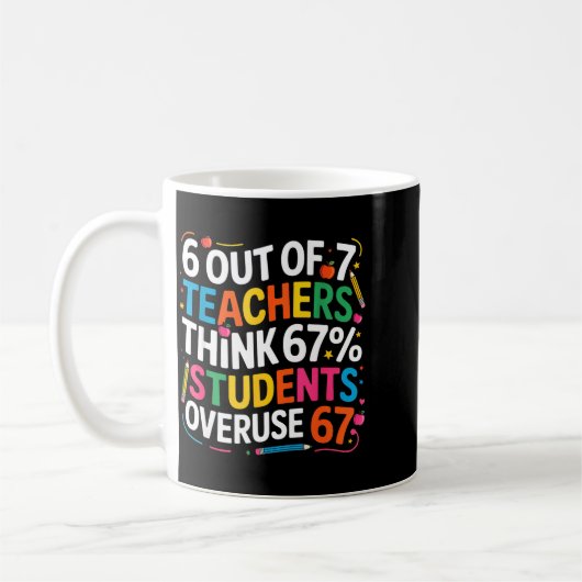 Mug 6 Out Of 7 Teachers Think 67% Of Students Overuse  (Gauche)