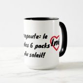 Mug 6 packs pour acné du soleil (Devant droit)