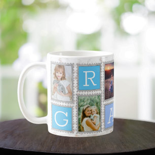 Mug 6-Photo Collage bébé et cadeau de famille pour gra