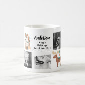 Mug 6 PHOTO COLLAGE Noël Événement Anniversaire (Centre)