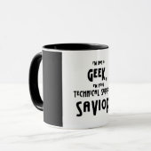 Mug 6bf5b68 non geek sauveur du support technique (Devant gauche)