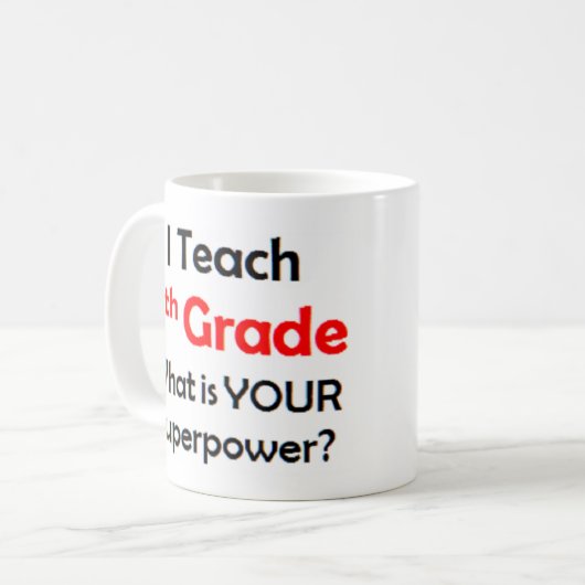 Mug 6e année (Devant gauche)