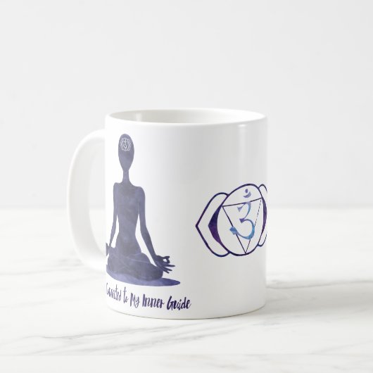 Mug 6ème Affirmation intérieure de guide d'Anja de (Devant gauche)