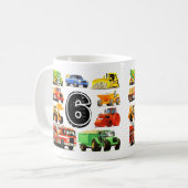 Mug 6ème anniversaire de grands camions (Devant gauche)