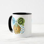 Mug 6ème Anniversaire de lion (Devant gauche)