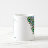 Mug 6th Anniversary Peacock Feather Customizable (Centre)
