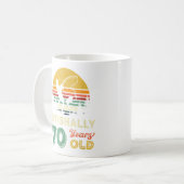 Mug 70 Ans 70 Grandpa Poisson 70e Anniversaire Wi-Fi (Devant gauche)