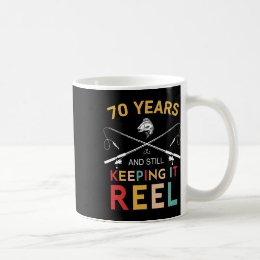 Mug 70 Ans Et Toujours Le Garder Reel 70e Anniversaire (Droite)