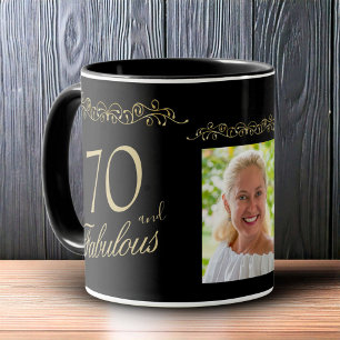 Mug 70 et fabuleux ornement 70e anniversaire Photo