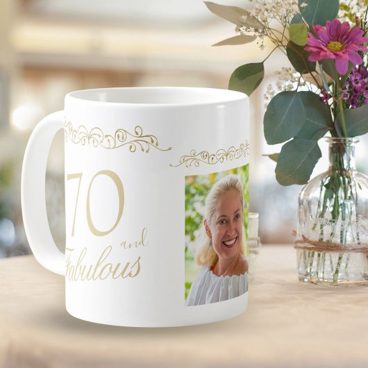 Mug 70 et fabuleux ornement 70e anniversaire Photo