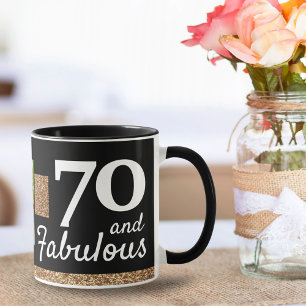 Mug 70 et Fabuleux Paillettes Dorées 2 Photo 70e Anniv
