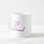 Mug 70 et Sensational 70th Birthday Classy Gift (Devant gauche)